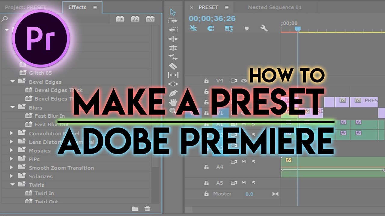 Cara Membuat Preset Adobe Premiere Pro - YouTube