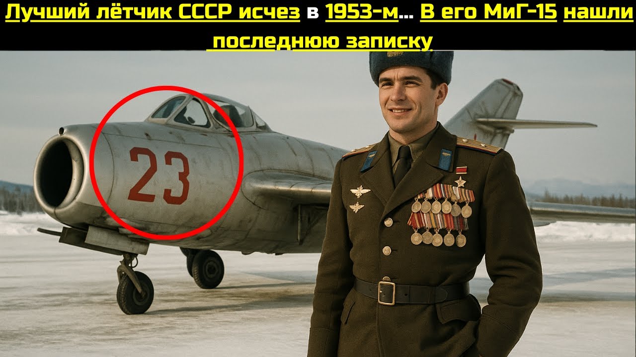 Лучший лётчик СССР исчез в 1953-м, В его МиГ-15 нашли последнюю записку...