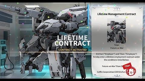 Counter Side : "Titan" Lifetime contract cutscene