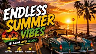 🌴 Unbelievable Ocean Sunset Drive That Feels Like Paradise | Relaxing Road Reggae Songs