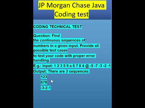 JP Morgan Java Coding test |Technical Test |#jpmc #jpmorganchase #java  #javaprogramming