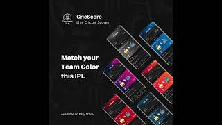 CricScore -Live Cricket Scores App. Link in Description  #ipl #cricket #viral #viratkohli #ipl2023 screenshot 3