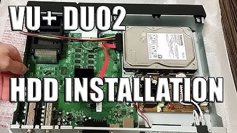 Vu+ Duo2 Receiver HDD Installation - Festplatte einbauen