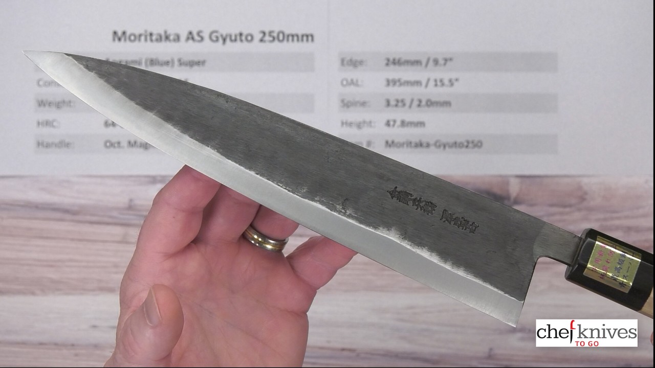 Moritaka AS Togatta Gyuto 250mm