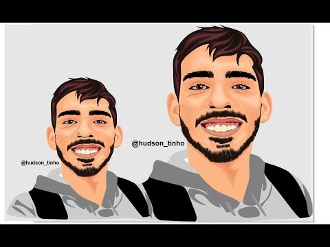 CURSO COREL DRAW TRANSFORMAR FOTO EM DESENHO CARICATURA LOGOMARCA