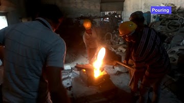 Amazing Sand Casting Process, Induction furnace foundry, Part-3