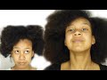 NO HEAT BLOWOUT ON NATURAL HAIR African Threading Technique Tutorial