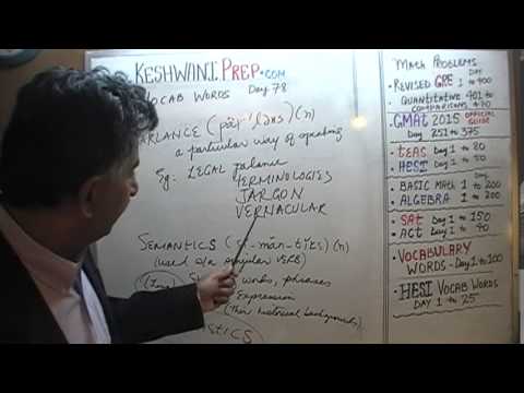 Vocabulary Words, Day 78, Online Prep Tutor, GRE, GMAT, TEAS, HESI, SAT, ACT, TOEFL And IELTS