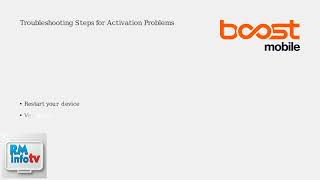 How To Fix Boost Mobile Activation Not Working – ESIM/SIM Provisioning & Account Sync