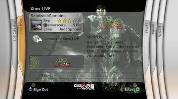 Gears Of War Emergence Day - Xbox 360 Blades Dashboard Theme