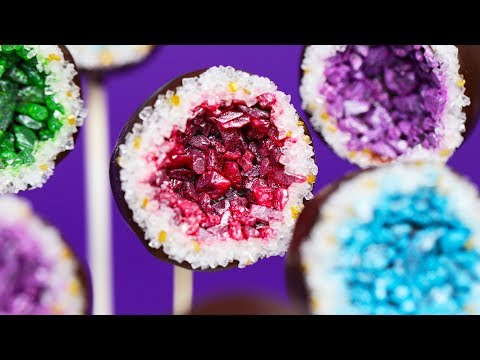 GEODE CANDY CAKE POPS - NERDY NUMMIES