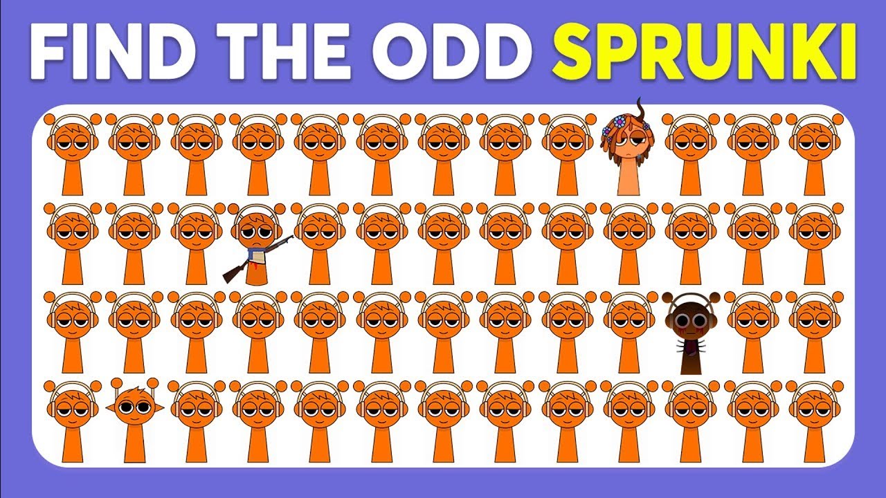 Find the Odd One Out 🎧 | Sprunki Incredibox Edition – 30 Levels of Musical Madness!
