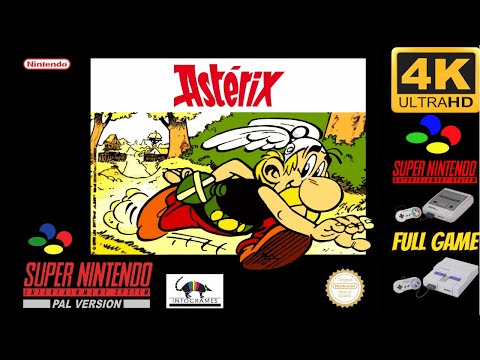 Asterix [SNES] Longplay Walkthrough Playthrough Full Movie Game [4K60ᶠᵖˢ UHD🔴]