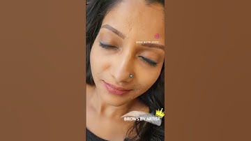 Nano machine hair-strokes brows - by  BrowMaster Studio Mumbai #microbladingtraining