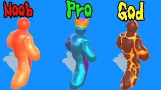 Noob Vs Pro Vs God Bubble Race 3D