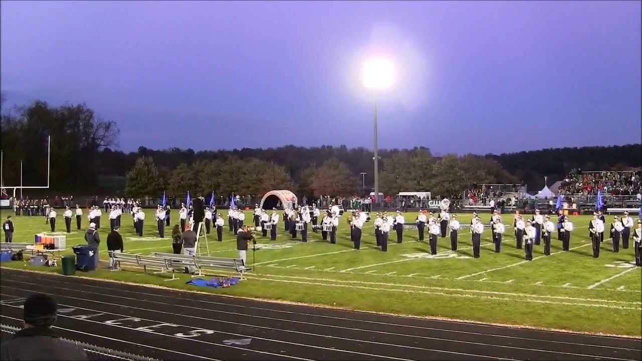 Granville High School Marching Blue Aces Pre and Half Time Show Oct 24