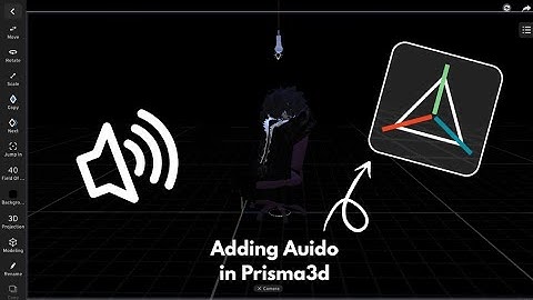 How to add audio in Prisma3d