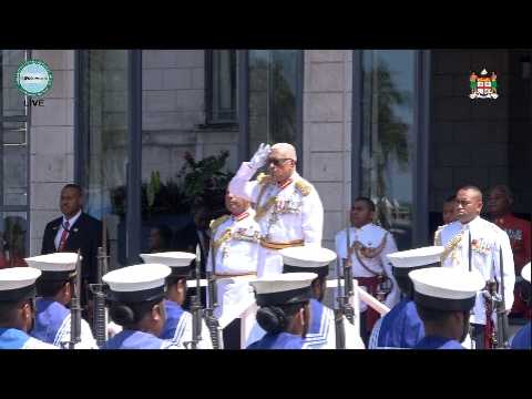 The President of Fiji officiates at the opening of the 2026 sitting of ...