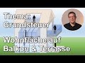 Wohnflächenberechnung für Balkon, Loggia, Terrasse, Wintergarten und Schwimmbad? Thema: Grundsteuer