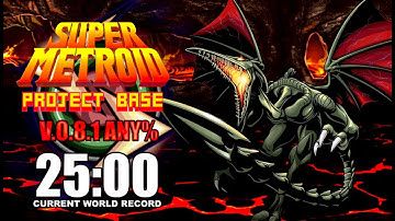 Super Metroid: Project Base v0.8.1 | Any% Speedrun in 25:00 (0:18) [WORLD RECORD]