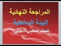 مراجعة على البيئة الساحلية - دراسات الصف السادس الابتدائى - الترم الثانى