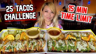 25 TACOS EATING CHALLENGE IN 15 MINUTES! Ruby's Grill and Cantina in Albertville, AL! #RainaisCrazy