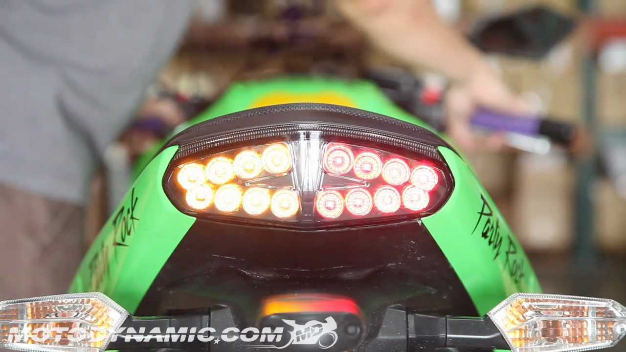 2009 2010 2011 Ninja 650R ER-6n LED Tail Light Integrated Sequential Signals Smo 2009 2010 2011 Ninja 650R ER-6n LED Tail Light Integrated Sequential Signals Smo