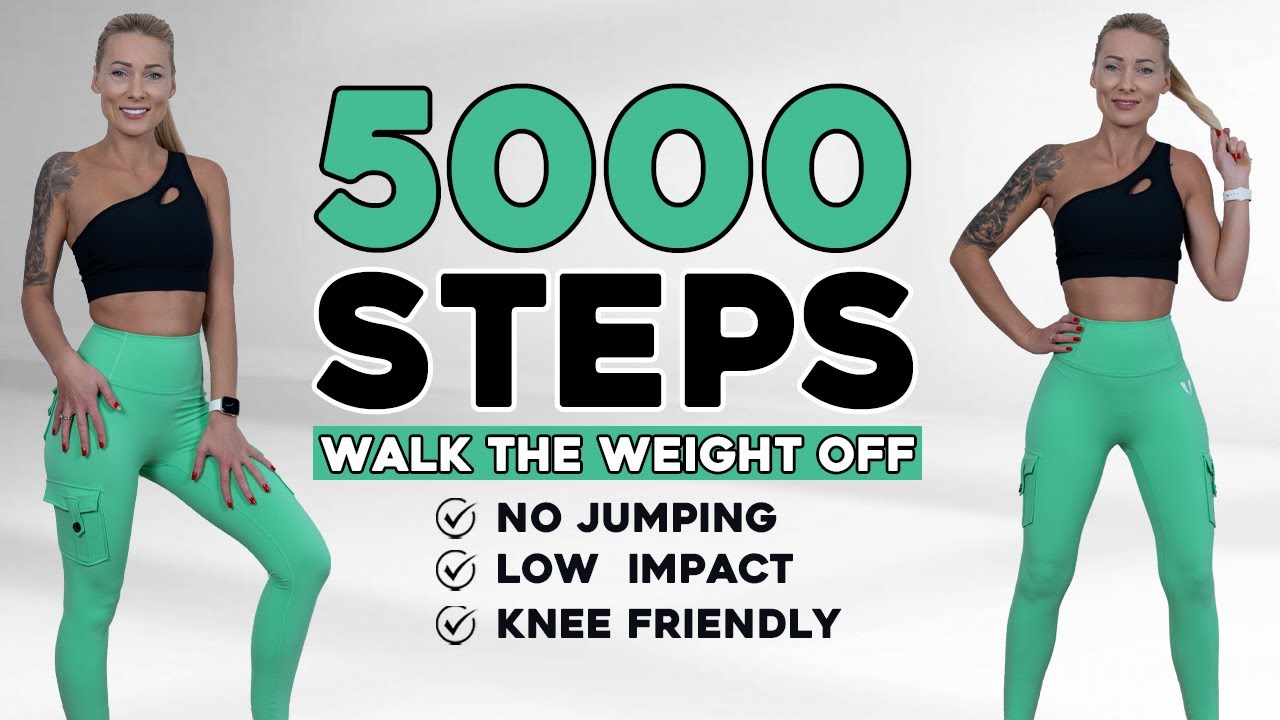 5000 STEPS WALKING WORKOUT | 5K Steps Challenge! 30 Min Fat Burning Endurance Knee Friendly