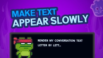 How to make TEXT appear SLOWLY in Godot (letter by letter text animation)