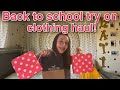 Back to school try on clothing haul *Hollister, Pink &amp; Tilly’s*