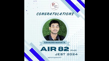 PHYSICS GALAXY JEST Result 2024|JEST 2024 Topper|AIR 82|@physicsgalaxy1537