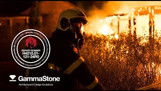 GammaStone Fire Test BS 8414-1 / Complete and original video