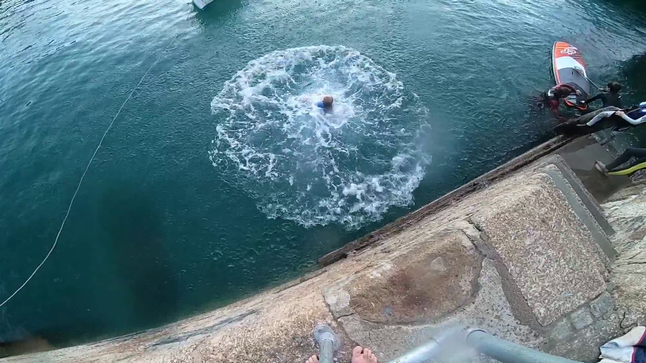 Newquay Harbour jumping YouTube