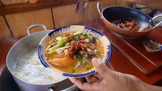 Nấu Bánh Canh Vịt Nước Cốt Dừa Từ Bánh Phồng Tôm • Múc Mương Trồng Bông Súng Và Thả Giàn Bầu | MTQH