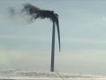 Raw: Blade Crashes as Wind Turbine Catches Fire