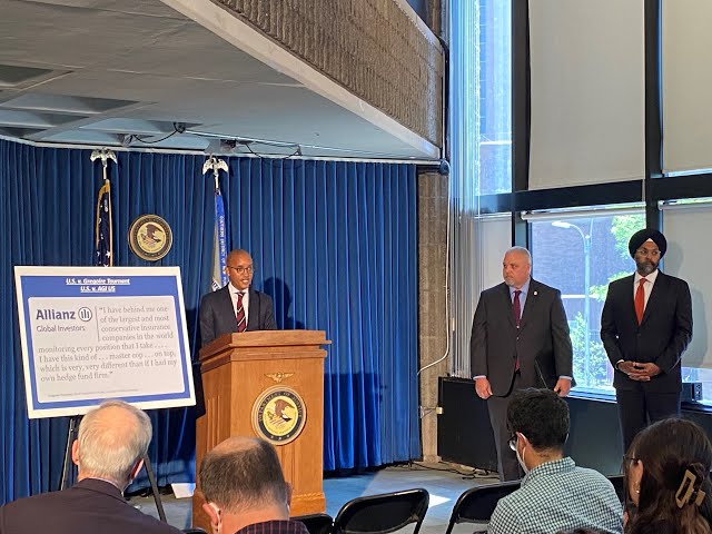 Watch U.S. ATTORNEY ANNOUNCES CHARGES AGAINST THREE PORTFOLIO MANAGERS AND ALLIANZ GLOBAL INVESTORS U.S. on YouTube.