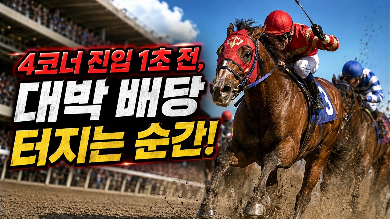 경마, 4코너에서 "승부는 끝납니다"