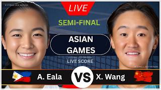 Alexandra Eala 🇵🇭 vs Wang Xiyu 🇨🇳 | ASIAN GAMES 2026 | LIVE SCORE, WATCHALONG & MATCH UPDATES 🎾