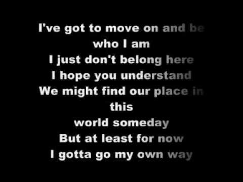 High School Musical 2 Gotta Go My Own Way Lyrics Flv Youtube