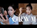 【GRWM】夫婦＋愛犬と旅行にきた朝のおはなし☀️メイクとヘアセットです♡