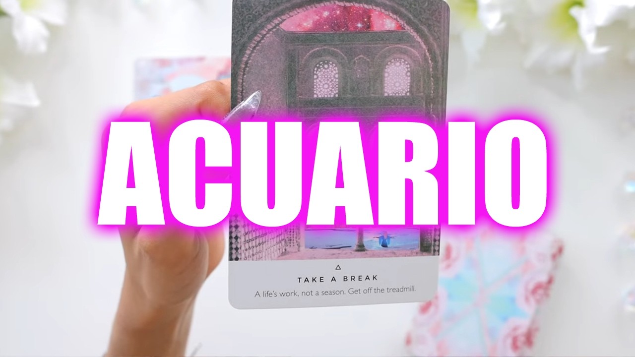 ACUARIO HOY LUNES 2, LLORARÁS 3 VECES! PRIMERO DE RABIA, LUEGO DE SHOCK Y AL FINAL DE ALEGRÍA