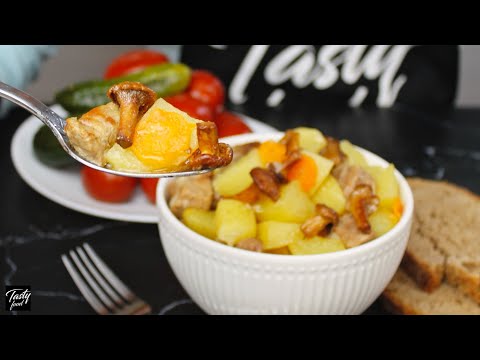 Секрет Вкусной Картошки из Детства с Грибами и Мясом, Как с Любовью Готовила Бабушка!