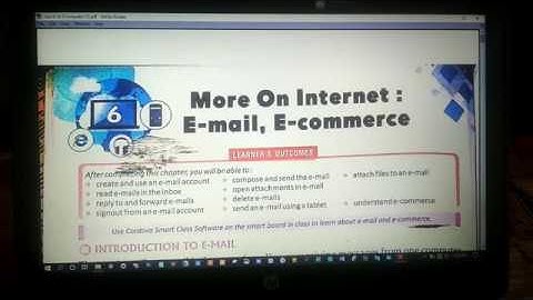 More on internet E-mail, E-commerce part 1