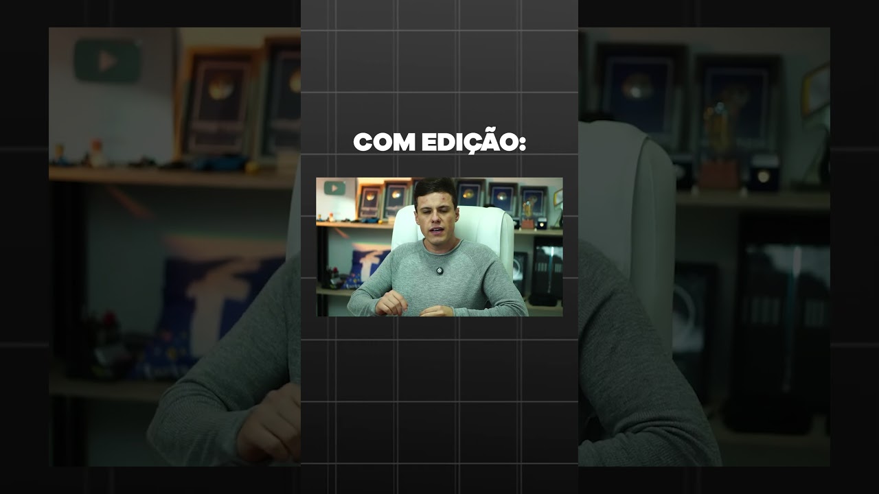 SEM EDIÇÃO VS COM EDIÇÃO #shorts #editor #edição #marketingdigital #empreendedorismo