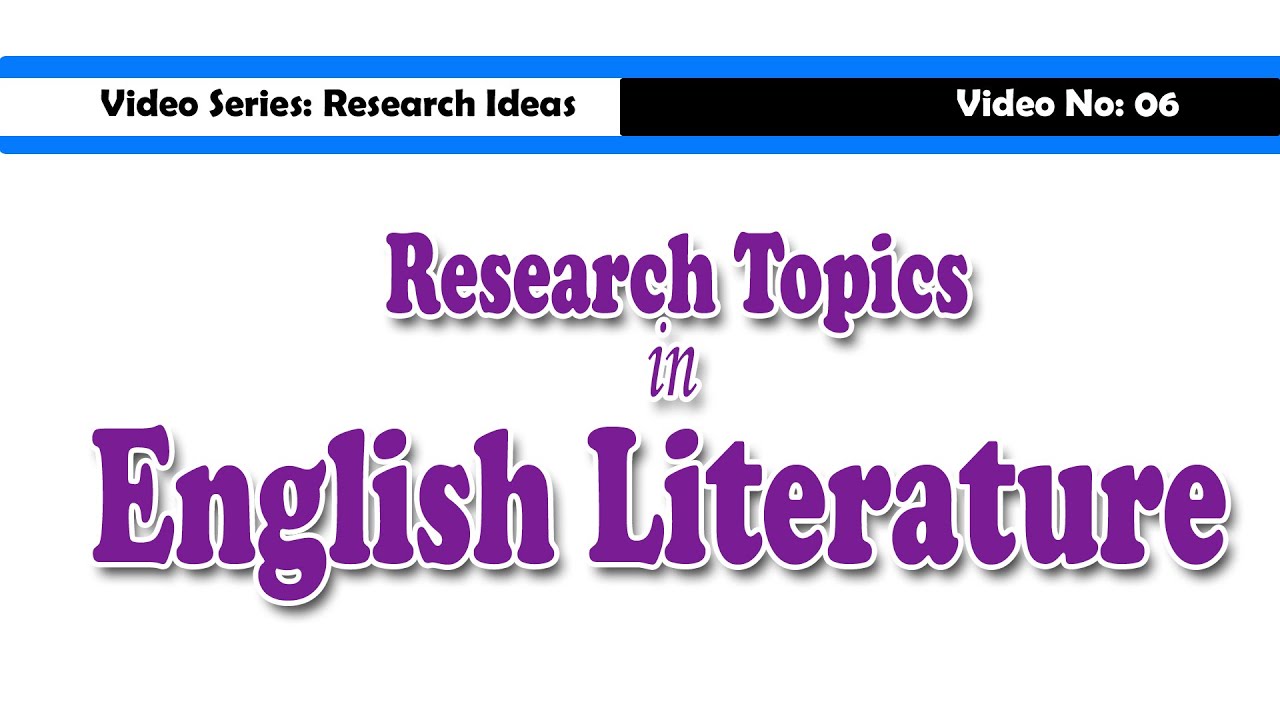 english research topics