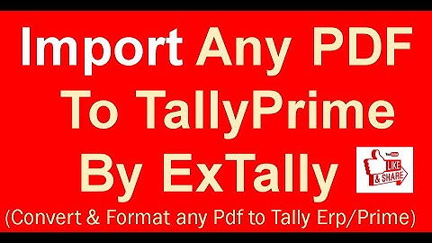 Pdf to tally prime| Import Any Pdf to tally prime | PDF to Excel|Pdf to excel software