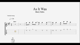 As It Was by Harry Styles - Guitar Play Along with Tab