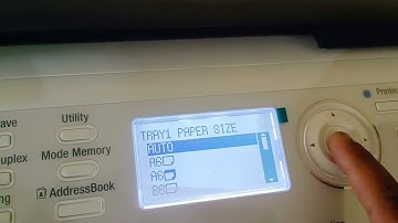 paper setting bizhub 205i/206