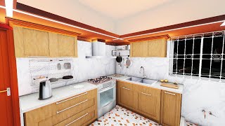 Simple kitchen Design Animation