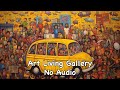 Tv wall art slideshow  vibrant cityscapes urban expressionism no sound
